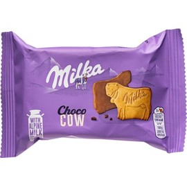 Choco-Cow Biscuits, Chocolate Covered Cow Shaped Cookies with Alpine Milk Chocolate, 40g/1.4oz