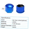 aqxreight 20pcs Universal 21mm Wheel Nut Covers Lug Nut Caps