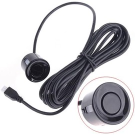 Sensores de estacionar para coche, kit de 4 sensores de estacionar con visualización LED, kit de alarma de sonido de marcha atrás, cable de sensor de