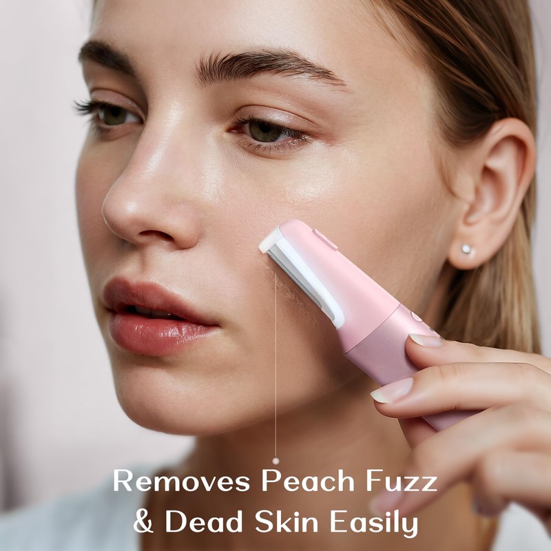 WLU Dermaplane Razor for Women Face with 10 Replaceable Blades,