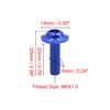 uxcell 20pcs M6 X 20mm Blue Aluminum Alloy Motorcycle Hex