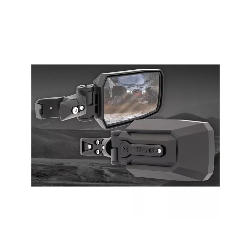Seizmik Kawasaki Ridge Folding Side Rear View Mirrors Seizmik Trailrider