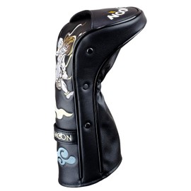 Blue Moon Head Cover for Driver DW [5 Series] [Fujin & Raijin] Golf Headcover Club Cover 2025 Model (Black)