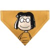 Peanuts Pet Bandana Marcie Smiling Face Pose Yellow Slip On