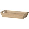 Artemio Wooden Basket, Wood, Beige, 28 x 9 x 14