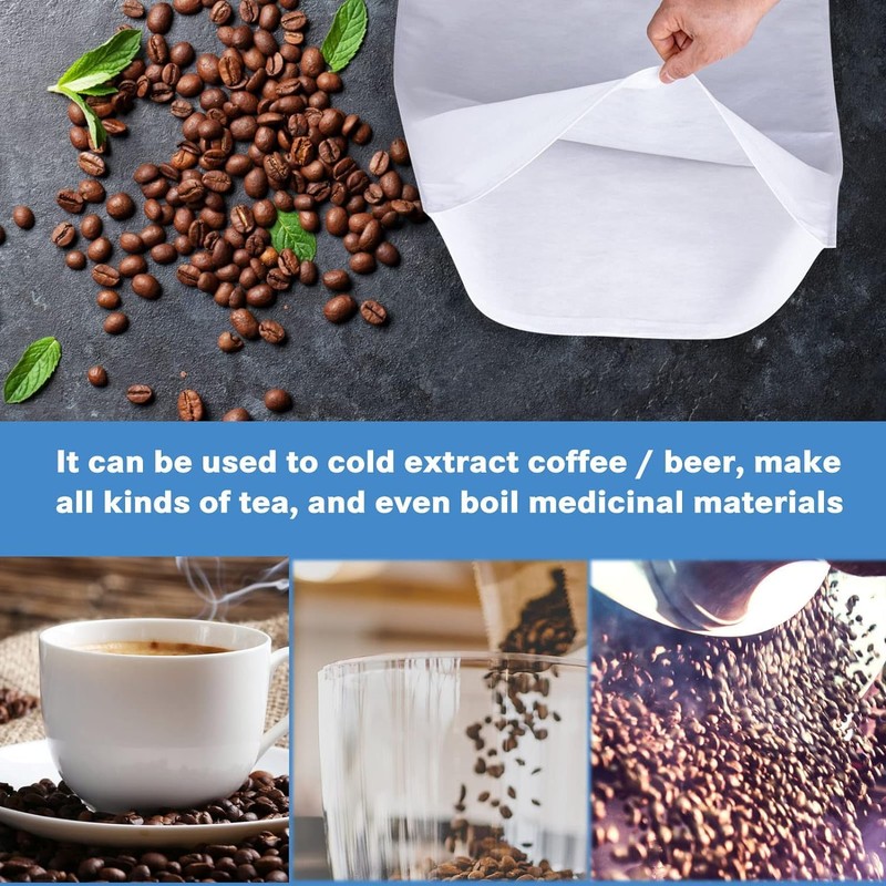 100 Pack Cold Brew Coffee Filters, 20" X 20" Commercial