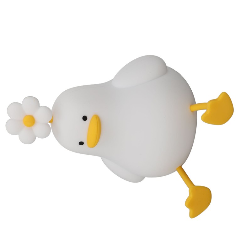 Cute Duck Night Light Silicone Night Lamp 1200mAh Rechargeable Animal