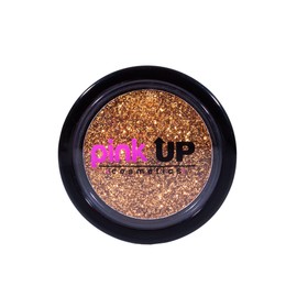 PINK UP  Glitter Compacto Para Ojos  Alta adherencia  Textura extra suave  Finos Brillos Para Usarlo en Ojos Labios y Cuerpo  12 Tonos Vibrantes...   