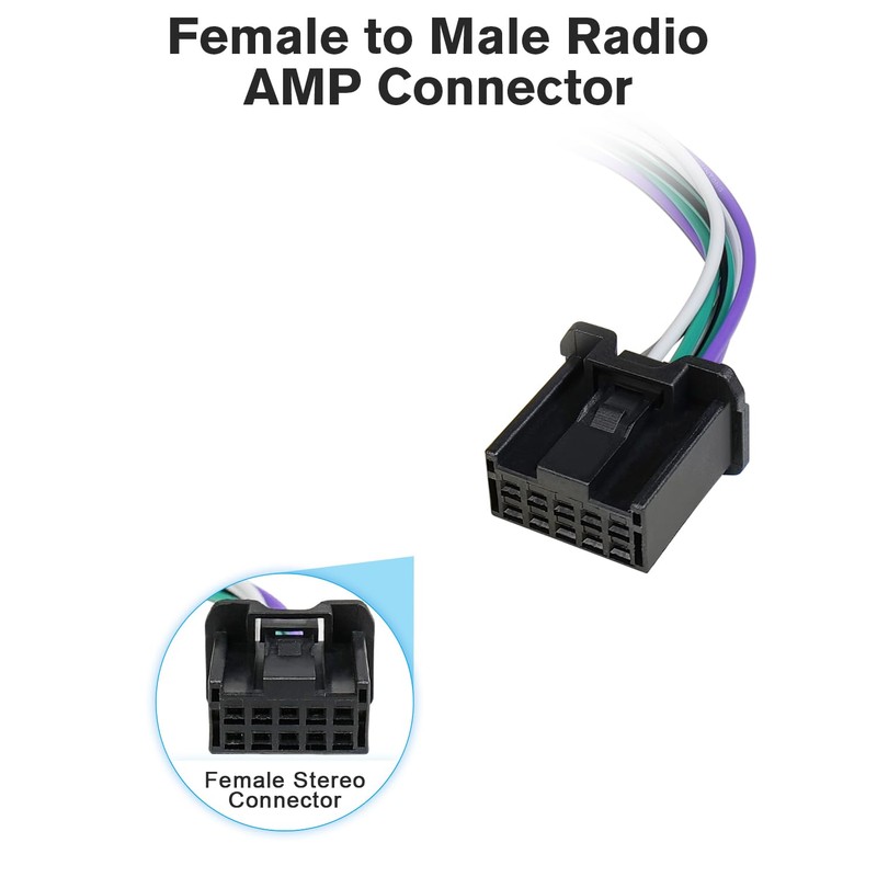 Zenoruslky Factory Radio Amplifier Subwoofer Wire Harness for Toyota