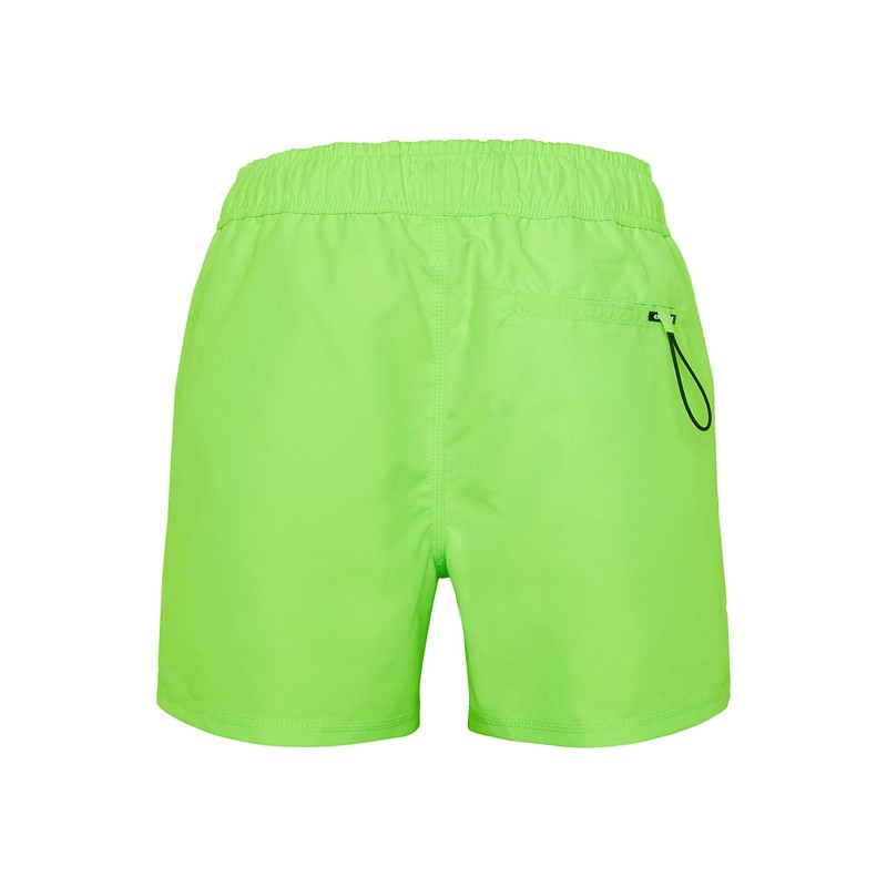 CHIEMSEE Swim Shorts with Label Symbol and Pockets, Shock Orange