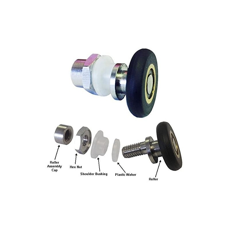 Shower Door Ball Bearing Top Roller Assembly for Framed and