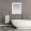 Altair Design Maribella 28" Rectangular Bathroom Wood Framed Wall Mirror