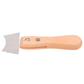 Fayelume Guitar Slot Fret Saw, Guitar Fret Cleaning Knife Tools, Beech Handle Guitar Tool Guitar Frets Scraper for Music Instrument (M02835)