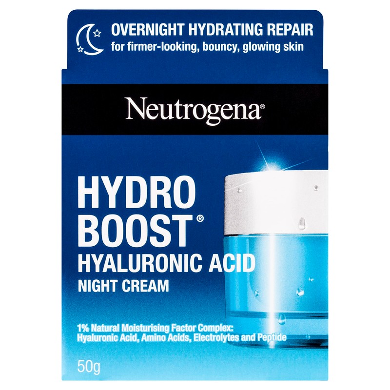 Neutrogena Hydro Boost Hyaluronic Acid Night Cream Hydrating Face Moisturiser