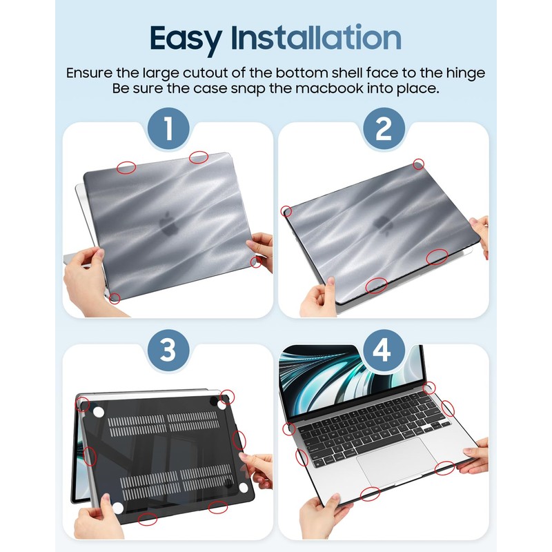 Fintie Case Compatible with MacBook Air 13.6 Inch M4 M3