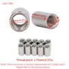 Pack of 10 M12 x 1.75-Pitch 30mm Length Round Coupling