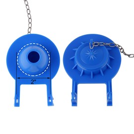 2 Pack Universal Toilet Tank Flapper 2 Inch Easy to Install Long Lasting All Rubber Seal Flapper Replacement Water Saving, High Performance-Blue