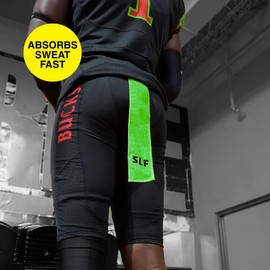 SLEEFS Hot Green Thin Football Towel with Logo