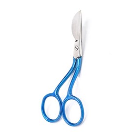 Famore Cutlery True Left Handed Mini Duck Bill Applique Scissors 712MDL, Stainless