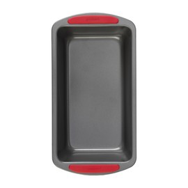 GoodCook MegaGrip 9" x 5" Nonstick Steel Bread Loaf Pan with Silicone Grip Handles, Gray