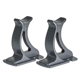 Valdern" Pair of Grey Anthracite Universal Traditional Column Radiator Support Feet - 100 mm High