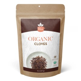 Organic Cloves Whole (8 OZ) - Non-GMO Pure Clove Seed Spice for Savory Dishes