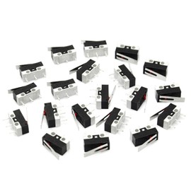Gikfun 20PCS AC 1A 125V 3Pin Limit Micro Switch Long Hinge Lever DIY EK1713