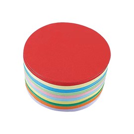 FSSTUD 500 Sheets 10cm Round Paper Cutouts Assorted Color Paper Circles Circle Shaped Cardstock Round Bulletin Board Cut Outs Classroom Wall Die Cuts for DIY Crafts