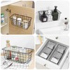 XINFULL 4 Pack Wire Storage Baskets Household Metal Wall-Mounted Containers