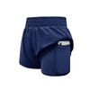 Haloumoning Girls Athletic Shorts High Waist Elastic 2 in 1