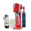 SodaStream Art Sparkling Water Maker (Red) with CO2 and Two