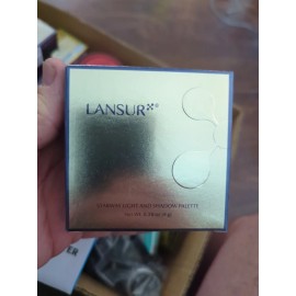 lansur Contour Palette, Bronzer Highlighter Illuminating with Mirror, 3 Steps to Sculpt