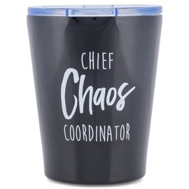 Mary Square 26751 Coffee Chief Chaos - Vaso de acero inoxidable (12 oz), color negro