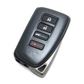 OEM Electronic 4-Button Smart Key Fob Remote Compatible with 2015-2020 Lexus NX & LX570 (FCC ID: HYQ14FBA, P/N: 89904-78470)