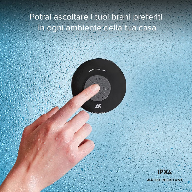 MUSIC HERO Haut-parleur 3W Avec Ventouse, Touches Pour la Musique