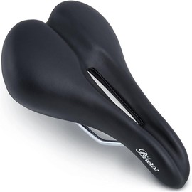 Men's Comfortable Gel MTB Saddle Bicycle Saddle for Men and Women, Comfortable Hollow Ergonomic Bicycle Seat, Shock-Absorbing Breathable Mountain Bike Saddles, MTB, Trekking, City
