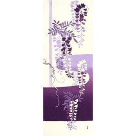 Wisteria Modern Painting Tenugui