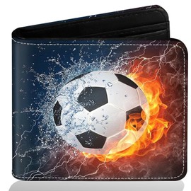 ZHIMEBYE Boys Wallet for Teens, Cool Kids Wallet for Boys Ages 8-10/9-12/11-15 with Wallet Card, Funny Leather Bifold Rfid Blocking Wallet, Coin Pocket Id Window for Men Boy Birthday Christmas Gifts