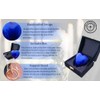 Blue Cremation Urn for Ashes Keepsake Heart Urn with Black