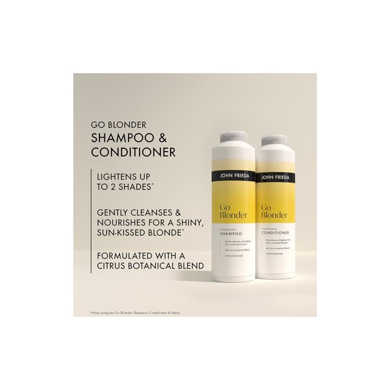 John Frieda Go Blonder Shampoo & Conditioner 500ml x2. Blonde
