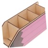 Gadpiparty Pencil Shape Wooden Pencil Holder Organizer Stylish and Functional