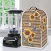 HUISEFOR Sunflower Print Dust Cover for Blender Wood Design Blender