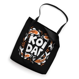 Koi Dad Japanese Water Garden Design Tote Bag