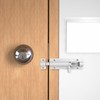 2 White Aluminum Deadbolts (2" and 3"), White Aluminum Deadbolt