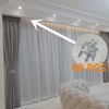 60 pcs Stainless Steel Curtain Hooks Drapery W Shape Hook
