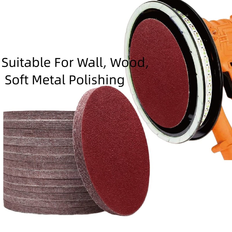 SenmaiTools Pack of 30 Sanding Discs 180 mm Velcro, Grit