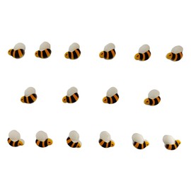 EPHVODI Bees Cakes Decorations Edible Bee Shaped Hard Sugar Icing Decorations Cupcake Toppers for Baking Cookie Ice Cream Candy Decoration