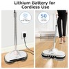 Electric Mop, AlfaBot WS-24 Cordless Spin Mop for Floor Cleaning,