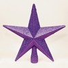 Purple 20cm Shatterproof Tree Top Star Premier Christmas Tree Decoration