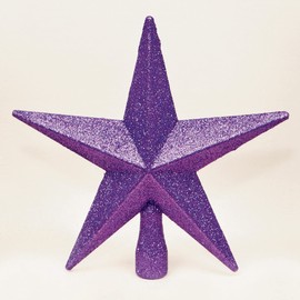 Purple 20cm Shatterproof Tree Top Star Premier Christmas Tree Decoration 200mm Tree Topper 5825